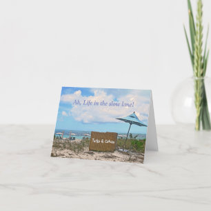 Tarjeta ESCENA DE LA PLAYA/DE LA tarjeta/PARAGUAS DE LA PL