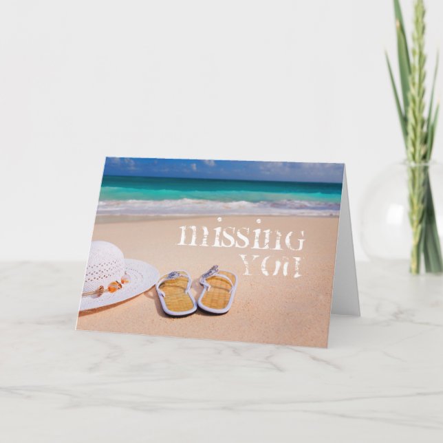 Tarjeta Escena de la playa de You Missing (Anverso)