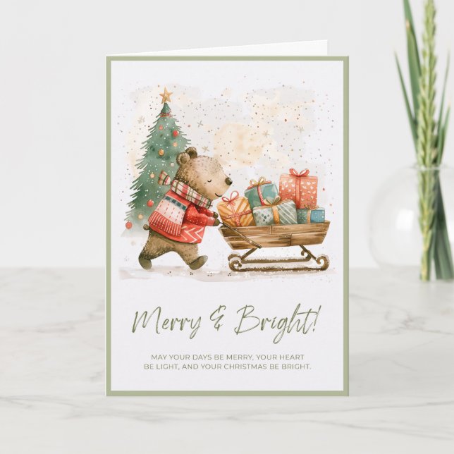 Tarjeta Escena de Navidades caprichosos (Anverso)