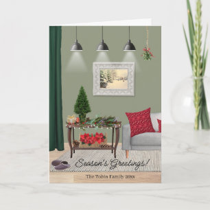 Tarjeta Escena de Navidades Quintantes doblada