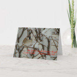 Tarjeta Escena de nieve y escritura