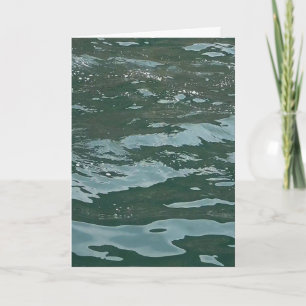 Tarjeta Escena de paisaje marino de olas oceánicas azules 