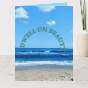 Tarjeta Escena de playa Dwell on joy