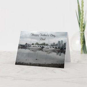 Tarjeta Escena del canotaje del día de padre