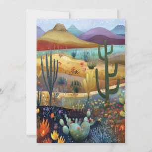 Tarjeta Escena del desierto caprichosa