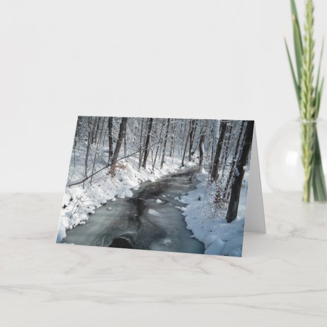 Tarjeta Escena del invierno (Anverso)