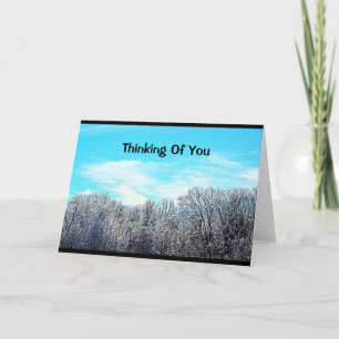 Tarjeta Escena del invierno que piensa en usted