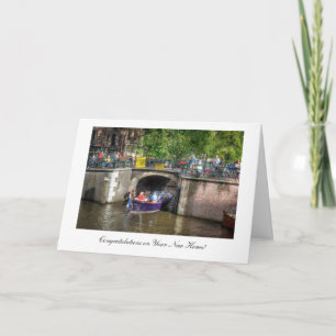 Tarjeta Escena del puente del Canal - Felicitaciones por n