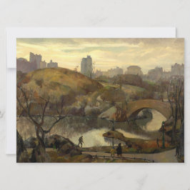 Tarjeta Escena en Central Park (Nueva York, Nueva York, Es