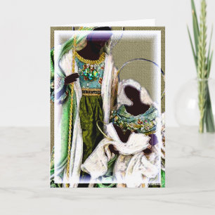 Tarjeta Escena étnica de la Natividad