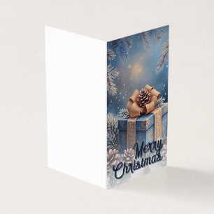 Tarjeta Escena Mágica de Navidad Regalo de Invierno