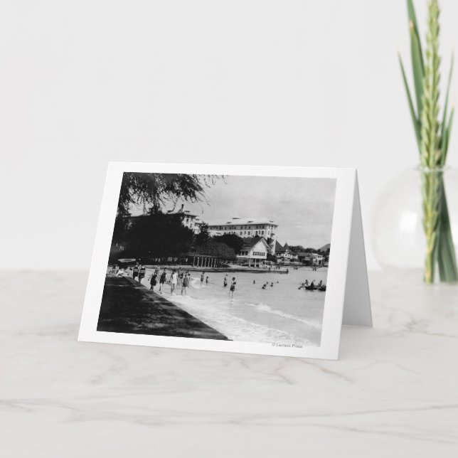 Tarjeta Escena PhotographHawaii de HawaiiBeachfront (Anverso)