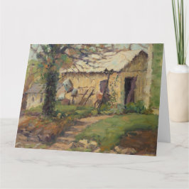 Tarjeta Escenaria herramienta antigua colocada detrás de c