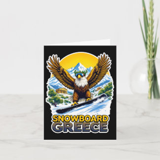 Tarjeta Escenario De Snowboard En Grecia