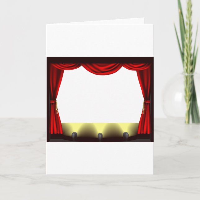 Tarjeta Escenario de teatro (Anverso)