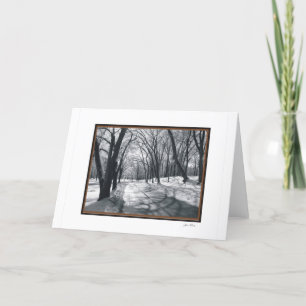 Tarjeta escenas de la nieve