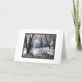 Tarjeta escenas de la nieve