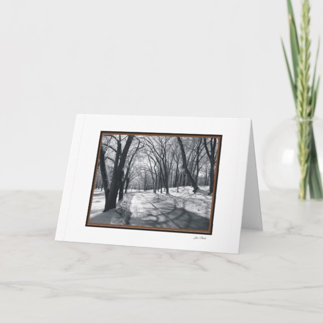 Tarjeta escenas de la nieve (Anverso)