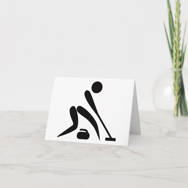 Tarjeta Escoba de piedra de la roca del bigudí que se (Anverso)