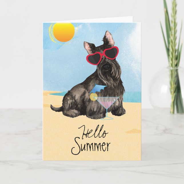 Tarjeta Escocés de verano (Anverso)