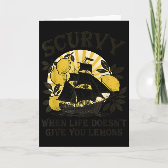 Tarjeta Escorbuto Cuando la Vida No te Da Limones Fru Funn (Anverso)