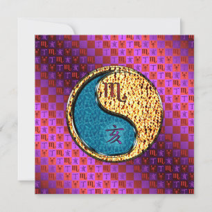 Tarjeta Escorpio & Cerdo de Fuego