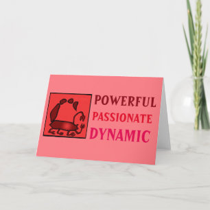 Tarjeta Escorpio de Personalidad del Rótulo Zodiac