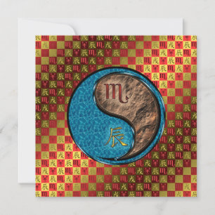 Tarjeta Escorpio & Dragón de Tierra