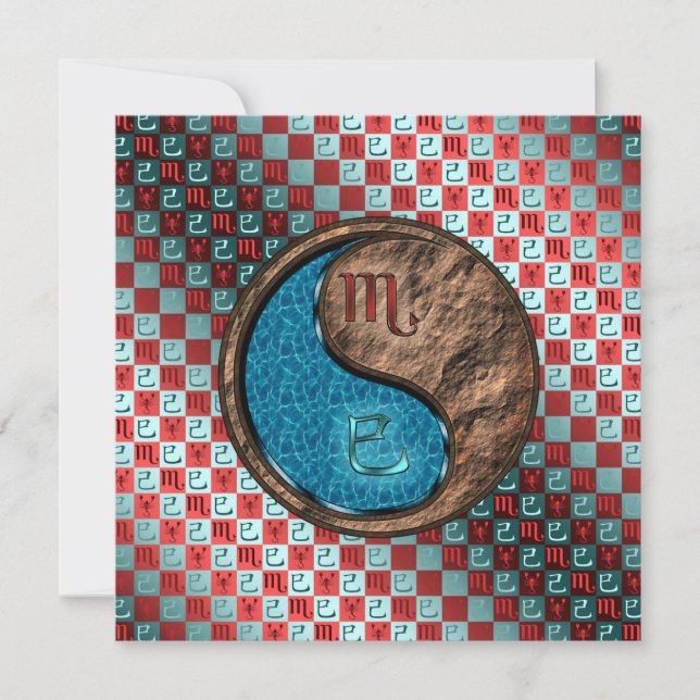 Tarjeta Escorpio & Serpiente de Tierra (Anverso)