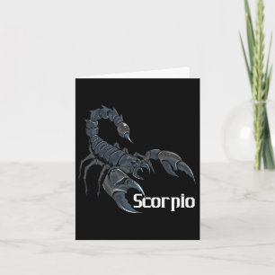 Tarjeta Escorpio Signo Zodiac Horóscopo Amante Astrólogo Y