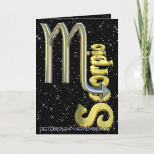 Tarjeta Escorpión - del 24 de octubre al 22 de noviembre