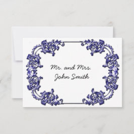 TARJETA ESCORT BODA DE VINTAGE CLASSY