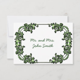 TARJETA ESCORT BODA DE VINTAGE CLASSY