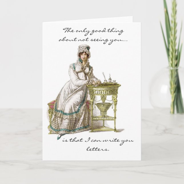 Tarjeta escribiéndole letras (Anverso)