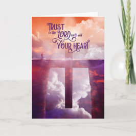 Tarjeta Escritura de aliento religioso de los proverbios