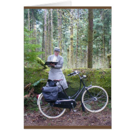 Tarjeta - escritura de la señora del Victorian en