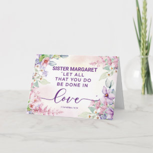 Tarjeta Escritura religiosa del Día de San Valentín para m