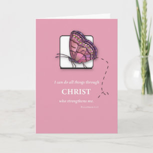 Tarjeta Escritura religiosa para la recuperación de un pac