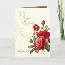 Tarjeta Escrituras religiosas de simpatía y pésame Rosas r