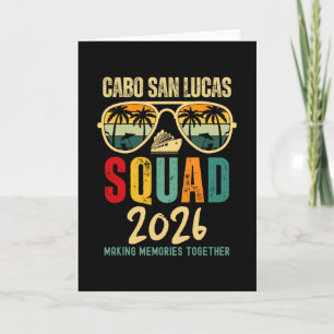 Tarjeta Escuadrón de Cabo San Lucas 2026 Vacaciones Amigos