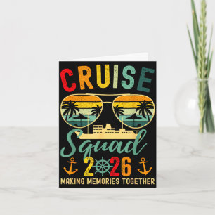 Tarjeta escuadrón de crucero 2026 navegando playa hawaii v