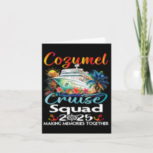 Tarjeta Escuadrón de Crucero Cozumel 2025 Amigo Familia Co