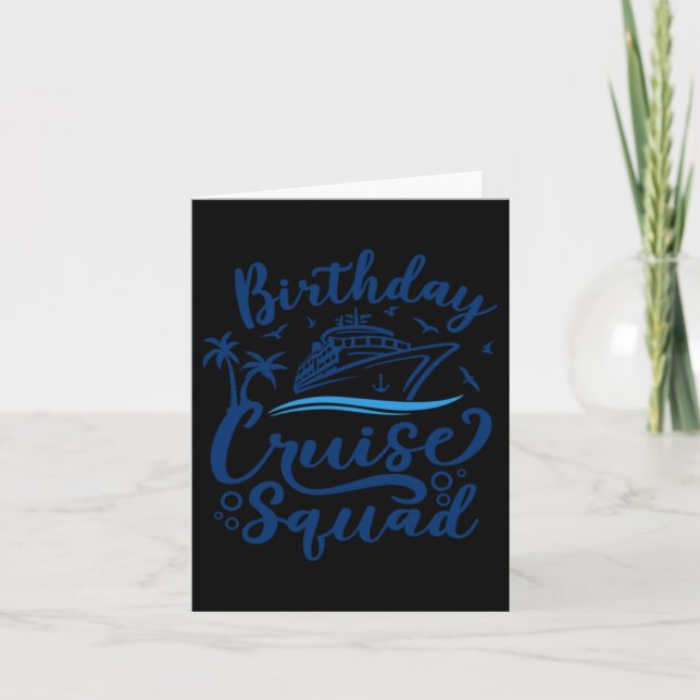 Tarjeta Escuadrón de crucero de cumpleaños (Anverso)