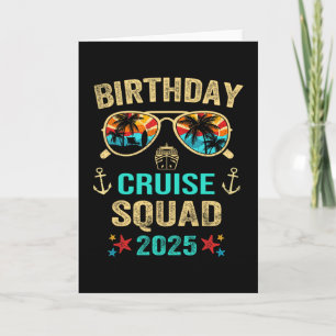 Tarjeta Escuadrón de crucero de cumpleaños 2025