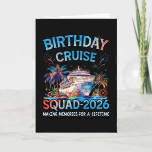 Tarjeta Escuadrón de crucero de cumpleaños 2026 Tripulació