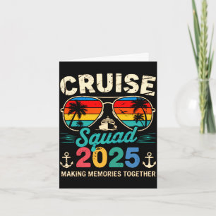 Tarjeta escuadrón de crucero familia grupo coincidente ver