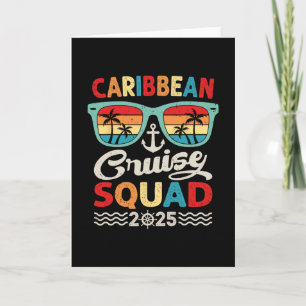 Tarjeta Escuadrón de Crucero por el Caribe 2025 Viaje de V