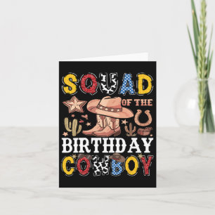 Tarjeta Escuadrón De La Brigada De Rodeo Occidental De Cow