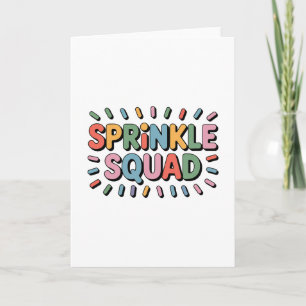 Tarjeta Escuadrón de rociadores   Bebé Sprinkle