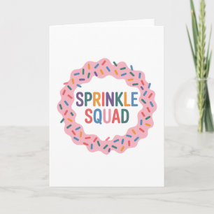 Tarjeta Escuadrón de rociadores   Bebé Sprinkle